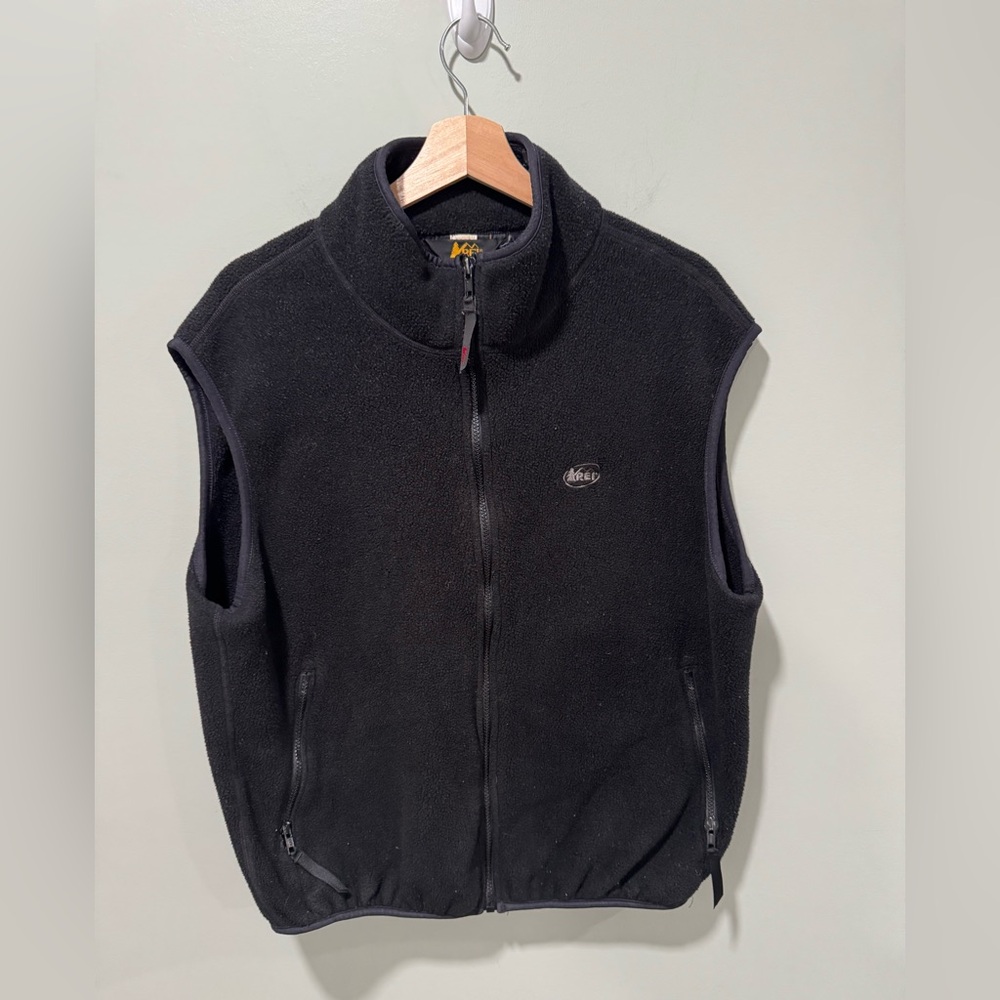 Vintage REI Black Fleece Vest